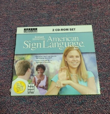 Instant Immersion American Sign Language 2 CD-ROM Set (Windows/Mac, 2001)  - Image 1 of 4