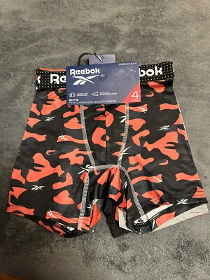 Reebok Boys Performance Boxer Briefs 4 Pack Blue/Black/Gray Medium (8/10) - Image 1 of 4