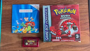 Pokemon Ruby Nintendo Gameboy Advance GBA, PAL/UK version. Boxed & Original - Picture 1 of 18