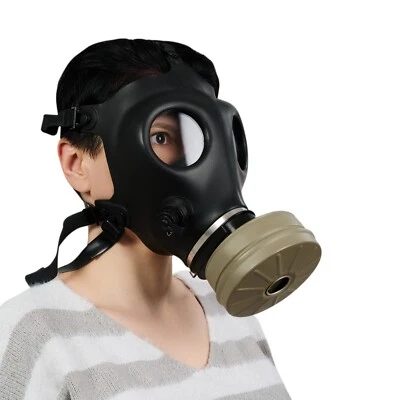 Full Face Gas Mask Respirator NATO 40mm Filter NBC Emergency PPE Supergum - Image 1 of 4