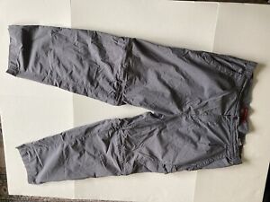 Simms Fishing Products Zipper Pants / Shorts Mens Large Gray Lightweight