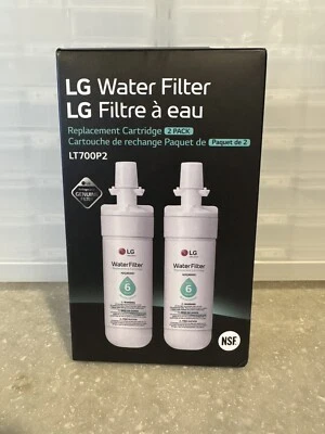 LT700P Water Filter Fit LG LT700P2 2 Pack ADQ36006101 ADQ36006121 - Image 1 of 2