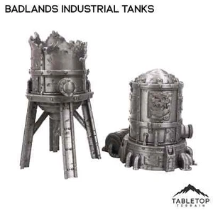 Badlands Ork Industrial Tanks - Wargaming Ork Terrain - Picture 1 of 8