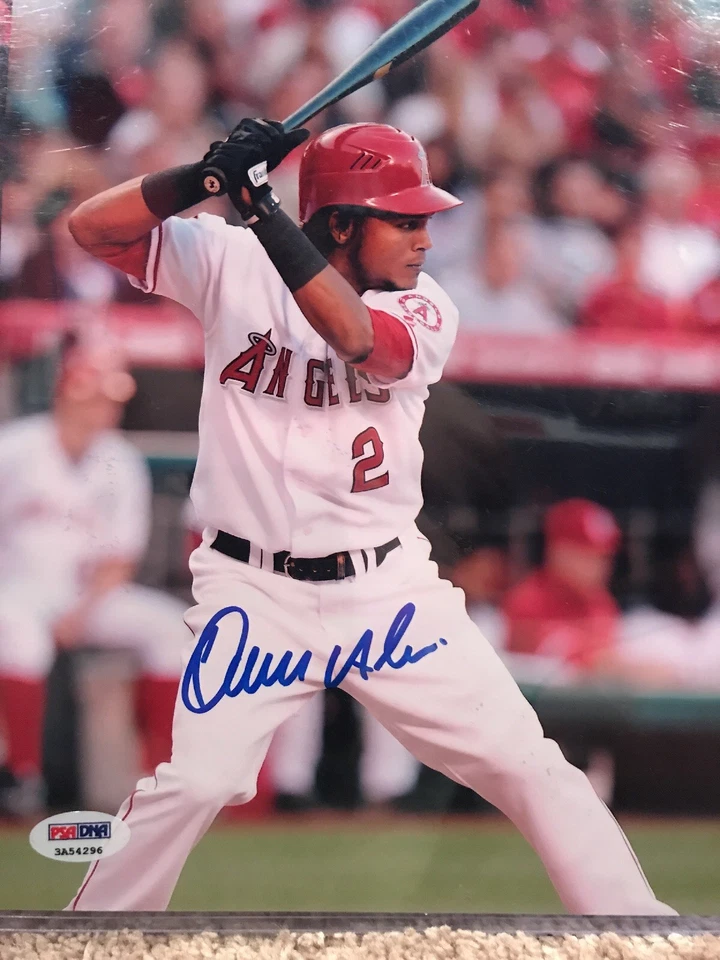 Erick Aybar Signed Los Angeles Angels 8x10 Photo PSA - Image 1 of 1