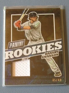 2017 Panini the National Rookies #DS Dansby Swanson relic jersey swatch card /49 - Picture 1 of 2