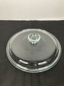 Pyrex G1C A Round Clear Glass Lid Cover Replacement Only 8.63" Wide  - Picture 1 of 8