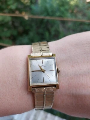 Reloj ROAMER Vintage Ultra Fino Mecánico Dorado - Caja Color 20G Hecho en Suiza Foto 1 de 4