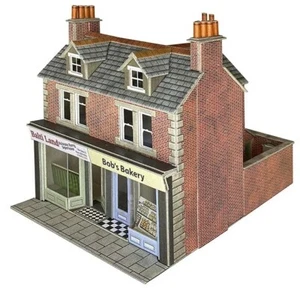 METCALFE P306 "LOW RELIEF TERRACED SHOP FRONTS - Red Brick" OO gauge - Picture 1 of 3