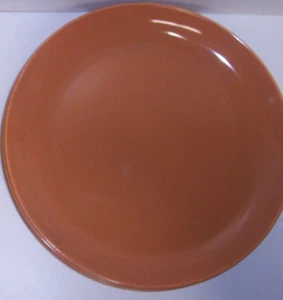 3 VTG California Modern Santa Anita Ware Carmel brown Dinner Plates 10.25" - Picture 1 of 2