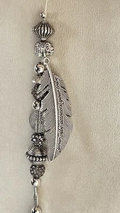 30mm Crystal Ball Sun Catcher-Rainbow Making Prisms Silver Bead Feather - Picture 1 of 2