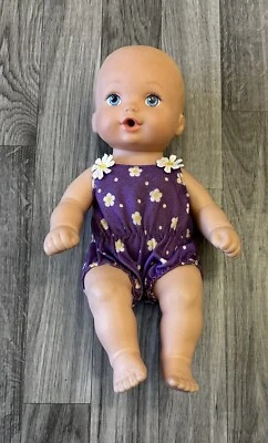 Just Play Water Babies Giggly Wiggly 13" Baby Doll Purple Daisy Outfit Ages 3+ - Image 1 of 4