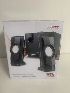 Cyber Acoustics Speakers CA-SP22 Powered Speaker System - New In Box - Picture 1 of 8
