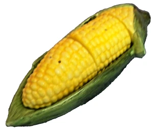 Sakura Maiskolben Salz & Pfefferstreuer & Tablett 7 1/2"L David Carter Braun - Bild 1 von 5