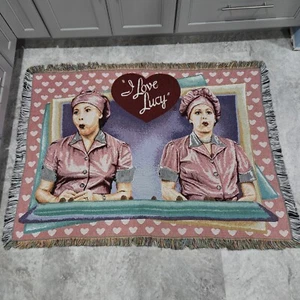 I Love Lucy blanket Candy Factory Throw Tapestry Northwest Company chocolate - Picture 1 of 9