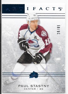 14/15 Artifacts Sapphire Paul Stastny /85 40 Avalanche