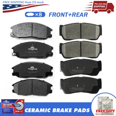 Pastillas de freno delanteras traseras cerámicas para Kia Sorento 2003 2004 2005 - 2009 Foto 1 de 4