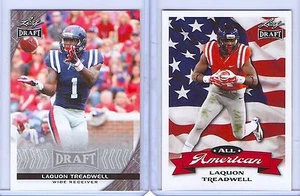 LAQUON TREADWELL 2016 LEAF DRAFT "2" CARD ROOKIE CARD LOT! FUTURE NFL STAR - Picture 1 of 4