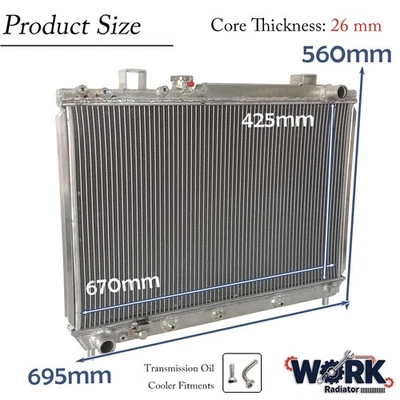 For 1995-2001 Toyota Townace SBV SR40 KR42/43R/SPACIA VAN AT/MT 1998 99 Radiator - image 1 of 4