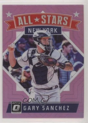 2018 Panini Donruss Optic All-Stars Pink Prizm Gary Sanchez #167 - Image 1 of 2