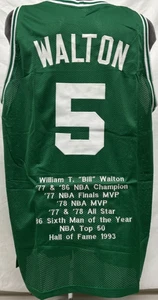 Bill Walton Unsigned Custom Stitched Green Player Jersey Size L - Picture 1 of 4