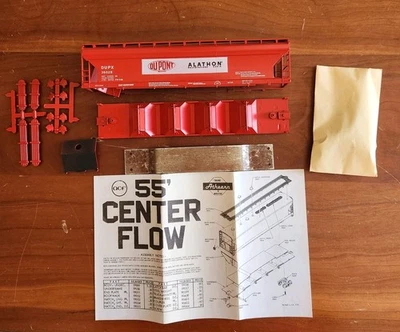 Athearn 1903 HO 55' ACF Center Flow Hopper Dupont Alathon 36026 Unassembled  - Image 1 of 4