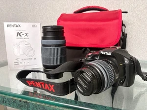 Pentax K-x 12MP digital camera W/Lenses, Media, Case, Manual and Pentax Strap - Picture 1 of 14