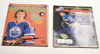 2 revistas Sports Illustrated 1981 de colección - The Great Gretsky & Bobby Carpenter HOCKEY Foto 1 de 3