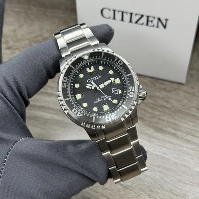 NEW✅AUTOMATIC✅ Citizen Promaster Dive EcoDrive Men's Watch Black Dial BN0167-50H - Image 1 of 4