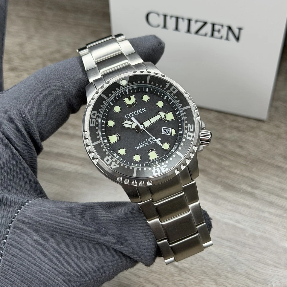 NEW✅AUTOMATIC✅ Citizen Promaster Dive EcoDrive Men's Watch Black Dial BN0167-50H - Image 1 of 4