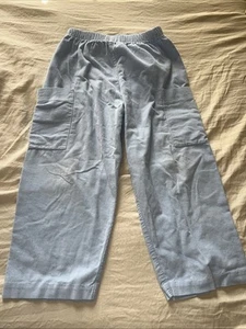 Bella Bliss class baby blue pull on pants classic Corduroy Pockets Size 6 - Picture 1 of 12