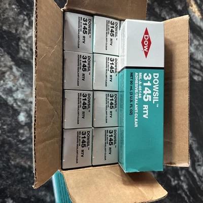 DOW CHEMICAL COMPANY DOW DOWSIL 3145 RTV MIL-A-46146 CLEAR ADHESIVE/SEALANT-CLEAR 90 ML