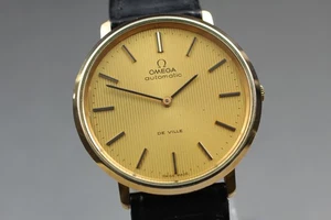 Vintage "Near Mint+++" Omega De Ville Cal.711 Gold Automatik Herrenuhr JAPAN - Bild 1 von 11