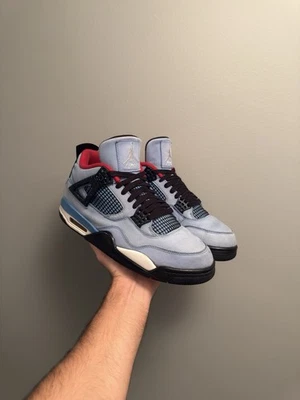 Talla 11 - Jordan 4 Retro x Travis Scott Mid Cactus Jack Sin Caja Foto 1 de 4