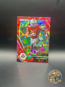 2021 Panini Prizm Draft Picks - Trey Sermon #159 Red Ice Prizm (RC) - Picture 1 of 2