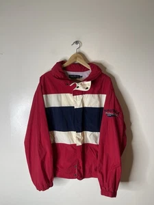 Vintage Nautica Windbreaker Segeljacke Herren Größe M Colorblock - Bild 1 von 8