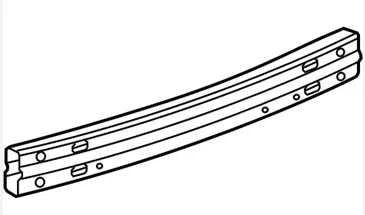 REAR REINFORCEMENT BAR ONLY 22891609 2010-2017 CHEVROLET EQUINOX - Image 1 of 4