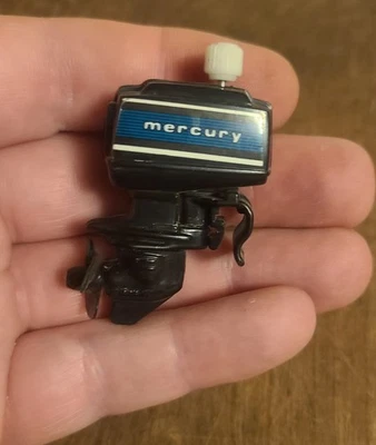De colección 1978 Tomy Mercury cuerda juguete fueraborda barco motor funciona bonita calcomanía Foto 1 de 4