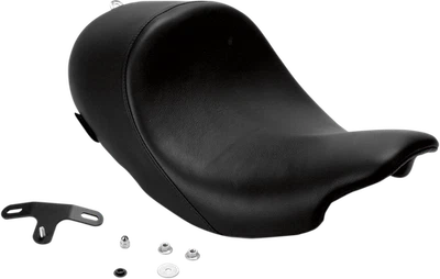 Asiento individual Danny gris cuero negro Speedcradle 2008-2024 Harley Touring FLHR Foto 1 de 2