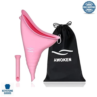 Dispositivo de micción femenino de silicona reutilizable para mujeres - camping, senderismo y viajes Foto 1 de 4