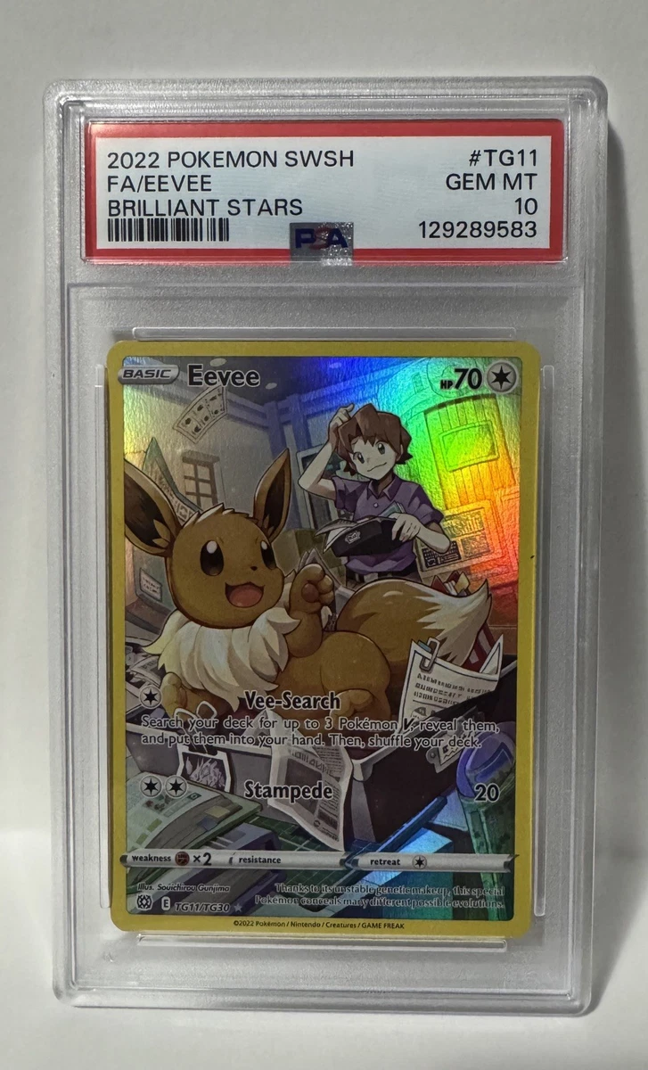 Eevee Pokémon TCG Professional Sports Authenticator (PSA) Grade 10