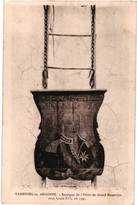 CPA Carte Postale France Varennes-en-Argonne Enseigne de l'Hôtel du Grand monarq - Picture 1 of 2