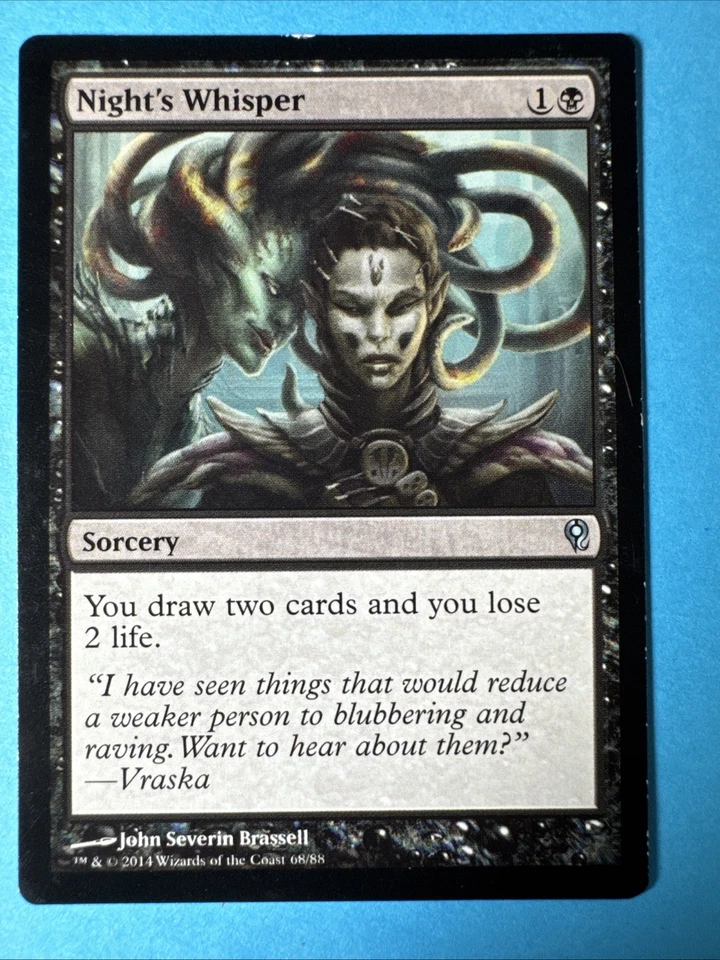 Night's Whisper #68 LP Regular Uncommon Duel Decks: Jace vs. Vraska MTG - Image 1 of 2