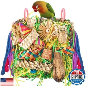 ERKOON Conure Toys, Bird Cockatiel Toys Foraging Swing Mat Parrot Climbing Ha - Picture 1 of 5