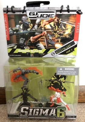 G.I. Joe: Sigma 6 - Paquete de figuras de acción Mission: Nightblade - Hasbro 2006 Foto 1 de 4