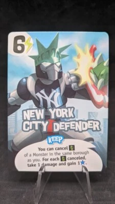 New York City Defender - King of New York Board Game - OP Exclusive Promo Card - Image 1 of 2