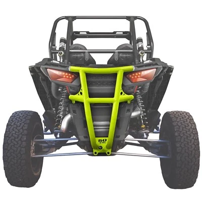 USA Made Tube Rear Bumper Bolt on Polaris RZR XP 1000 Turbo 2014-18 Lime Squeeze - Image 1 of 4