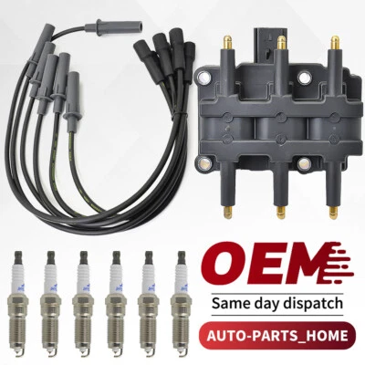 Bobina de encendido UF305 + bujías y cables para Town & Country Grand Caravan 3,8 L Foto 1 de 4