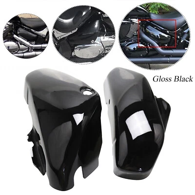 Side Battery Fairing Covers For Suzuki Boulevard Voluisa C50 VL400 VL800 2001-17 Foto 1 de 4