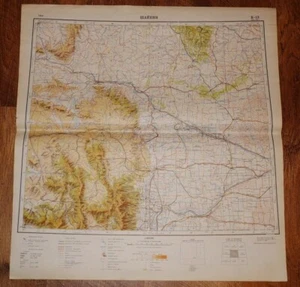 Authentic Soviet Russian Military Topographic Map Cheyenne, Wyoming USA 1965 - Picture 1 of 10