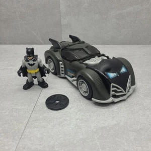 Imaginext DC Comics Batmobile With Disc And Batman Figure 2013 Pre-owned  - Picture 1 of 11